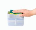 2 in one Special Soap Detergent Pump, Kitchen Scrubbing Liquid Detergent Dispenser Press-Type Liquid Box Scouring Pad Dishwashing Soap Box Kitchen Accessories. 