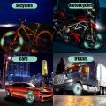 AutoBizarre 20pcs Holographic Luminous Anti-Collision Glow in The Dark Wheel Rim Stickers Night Reflective Tape Warning Sticker for Decoration Universal for All Cars Bikes Motorcycles Bicycle Trucks NUZ. 