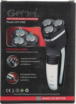 Gemei Gm-7300 Rechargeble Shaver - Beard N Hair