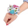 1 pcs Creative Pumpkin Ball Shape Needle Pin Cushion With Elastic Wrist Belt. 