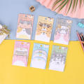 School office supply sticky notes Miniature Student stationery 45 sheets per pack sticky notes 3x3 Cute design Colorful bookmark for taking Study. 