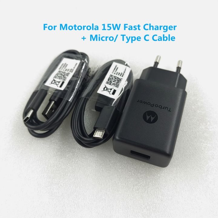 Fast Charger For Motorola P50 G50 G10 Power Wall 15W