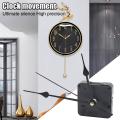 Silent Wall Clock Mechanism Mute Quartzs DIY Wall Clock Movement Machine Silver Hands Repair Kit Tool Replace Set Accessories. 