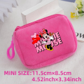 Mickey Minnie Mouse Coin Purse Mini Coin Key Bag Money Pocket Plush Wallet Kid Cartoon Moneybag Kawaii Birthday Gift Storage Bag. 