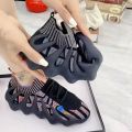 2023Mesh Flat Sports Women's Shoes Breathable All-Match Sneakers Clunky Korean Style Wear-Resistant Running Shoes Soft Bottom Not Tired Feet. 