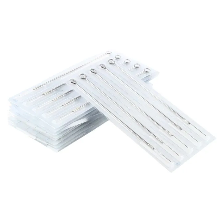 Spreeshop 50 Pcs Disposable Stainless Steel Sterile Tattoo Needles Supplies Artists 3RL