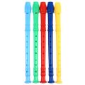 8 Holes Plastic Recorder Long Flute Woodwind Instrument Colorful Instrumens Long Flute. 