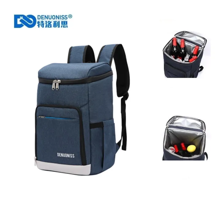 LaoXzhongX DENUONISS Suitable Picnic Cooler Backpack Thicken Waterproof Large Thermal Bag Refrigerator Fresh Keeping Thermal Insulated Bag