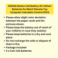 CR2032 Button Cell Battery 3V Lithium Batteries for Watch Remote Toy Computer Calculator Control 5PCS. 