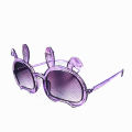 Sales promotion [ New ]2024 Cartoon Bunny Glitter Kid's Eyewear Children's UV-Proof Sunglasses Korean Cute Children's Glasses. 