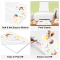 10 Sheets Self Adhesive Vinyl Sticker Paper A4 Size Transaprent Matte Glossy Holographic Paper Sticker For Inkjet Printer. 