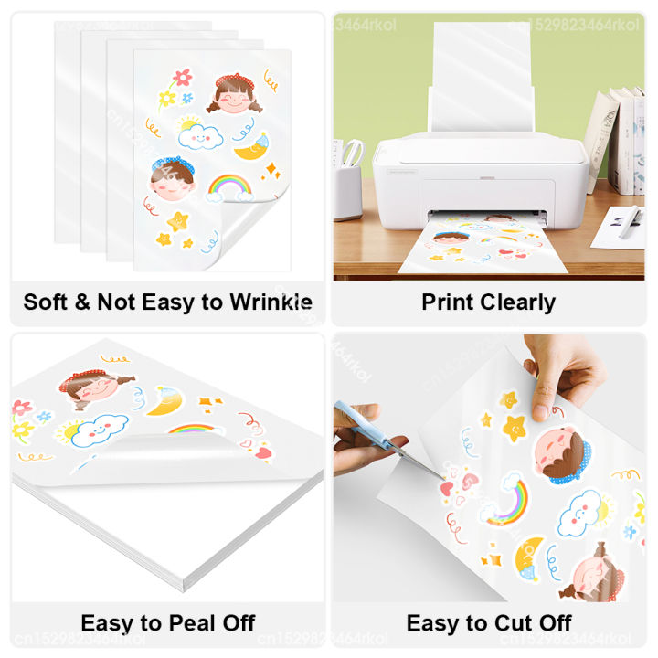 10%20Sheets%20Self%20Adhesive%20Vinyl%20Sticker%20Paper%20A4%20Size%20Transaprent%20Matte%20Glossy%20Holographic%20Paper%20Sticker%20For%20Inkjet%20Printer%20-%20Image%203