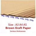 50 s/Lot A5 A4 Kraft Brown Paper Craft Thick Board Cardboard Card DIY Card Making Paper 80g 120g 150g 200g 250g. 