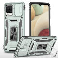 Samsung Galaxy A12 Case,Shockproof Cases Built-in Slide Anti-Scratch Camera Cover. 