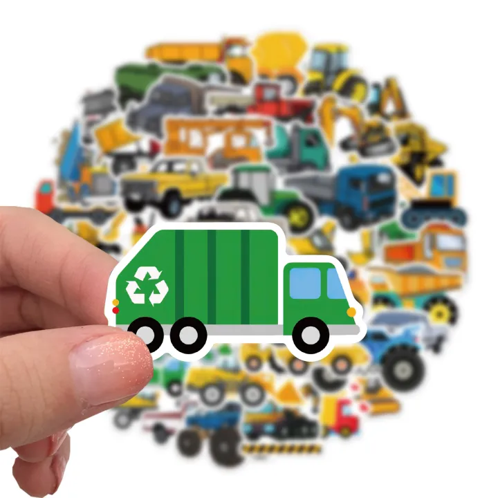 50PCS%20Cute%20Children's%20Cartoon%20Car%20Truck%20Stickers%20Kawaii%20DIY%20Skateboard%20Motor%20Graffiti%20Vehicle%20Sticker%20Decals%20Kids%20Learning%20Toys%20-%20Image%204