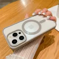 Candy Color Bumper Transparent For Magsafe Magnetic Case For iPhone 16 14 11 12 13 15 Pro Max Mini X XS XR 8 7 Plus Clear Cover. 