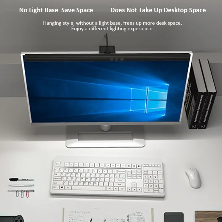 LED touch desk lamp screen bar display hanging light eyes protection PC ...