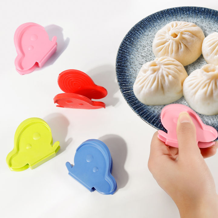1 Pair Hot Bowl Dish Clamp Silicone Anti-Scald Bowl Clip Plate Pot Gripper Retriever Tongs Holder