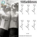 Waterproof Temporary Tattoo Stickers Body Art Hand Foot for Girl Women Men. 