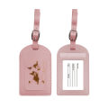 Passport Cover Portable Label Passport Cover Baggage Tag Travel Accessories PU Leather Luggage Tag. 