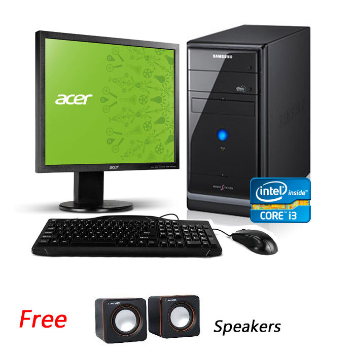 Intel Core i3 Desktop PC with Monitor Complete PC Computer