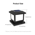 Auoyo Outdoor Pillar Lights Solar Charging IP65 Waterproof Column Lamp For Courtyard Fence Column Post Lights Courtyard Lamp Headlight Pillar Fence Post Garden lights 2 Colors. 