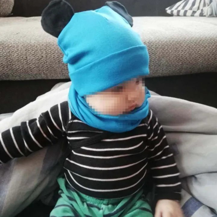 2Pcs%20Baby%20Hat%20Scarf%20Set%20Knitted%20Pompom%20Baby%20Girl%20Boy%20Hat%20Cap%20Thicken%20Warm%20Kids%20Hat%20Baby%20Beanie%20Bonnet%20-%20Image%202