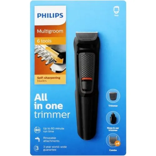 Philips%20Multi%20Groom%20Series%203000%206-In-1%20Face%20And%20Hair%206%20Tools%20Self-Sharpening%20Steel%20Blades%20Up%20To%2060%20Minutes%20Run%20Time%20All-In-One%20Trimmer%20-%20Image%207