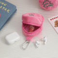 Pink Coin purse Kawaii Birthday cake Plush Storage bag Cartoon Mini bag for Pouch Coin pouch Women's accessories Girls' gift. 