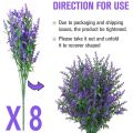 Artificial Flowers Bouquet UV Resistant Shrubs Plants Plastic Home Garen Decors. 