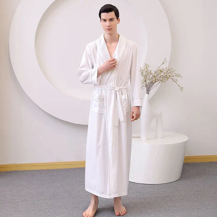 Bathrobe%20Men's%20Summer%20Swimming%20Absorbent%20Thin%20Bathrobe%20Long%20plus%20Size%20Men's%20Robes%20Long%20Sleeve%20Spring%20and%20Autumn%20Ice%20Silk%20Pajamas%20-%20Image%207