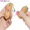Simple Dimple Toys popper cute peanut-shaped keychains Push Bubble Sensory Stress Reliever Squeeze Pop it Fidget Toy Squeeze Bean Recover Relieve Stress. 