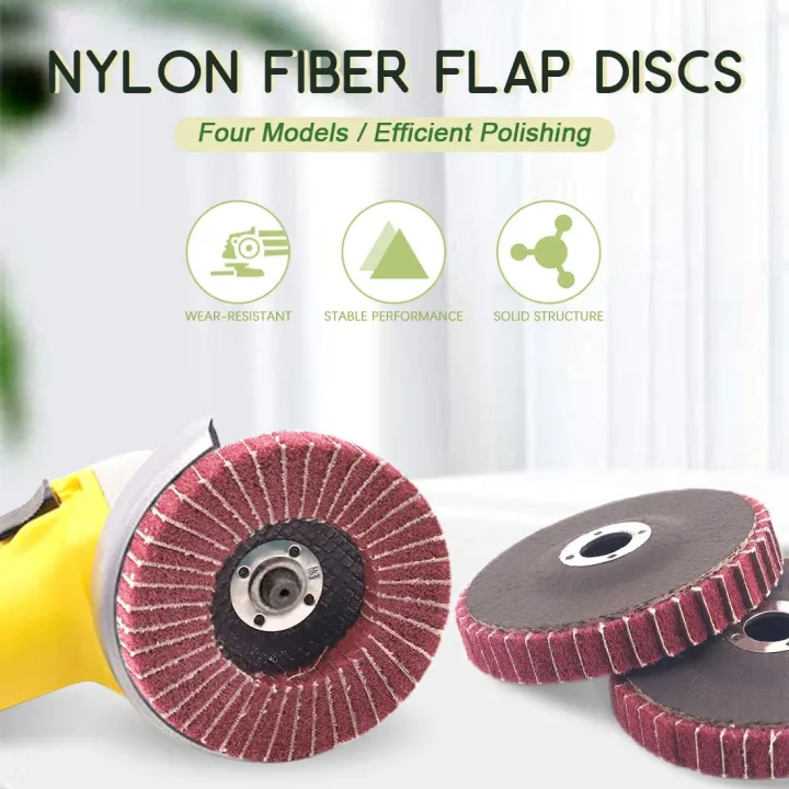 (VDZI)%206PCS%204%20Inch%20240%20Grit%20Red%20Nylon%20Fiber%20Flap%20Discs%20with%20Sandpaper,perfect%20for%20Paint%20Remove%20&%20Stainless%20Steel%20Tube%20Polishing%20-%20Image%207
