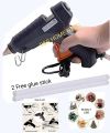 Electric Hot Melt Glue Gun Black With 2 Glue Sticks Free. 