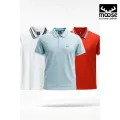 Moose College Cool Polo T-Shirts. 