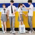 ( Single Piece /1 Optional Set ) College Style School Uniform Suit Small Age Business Attire South Korea Sailor Suit Summer Uniform Skirt. 