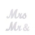 Wooden Letter Wedding Decorations 3D Character Decoration Props for Mr. and Mrs. Wedding Activities Singles Party DIY Decoration. 