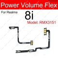 WeihonghunfeiOriginal 1 Set For Realme 8 8 Pro 8i 8S 4G 5G Power Volume Flex Cable Side Switch Volume Button On OFF Power Key Flex Ribbon Parts. 