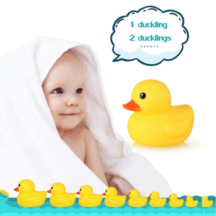 4Pcs%20Cute%20Rubber%20Duck%20Family%20Set%20for%20Baby%20Shower%20Squeak%20Swimming%20Fun%20Kids%20Floating%20Bath%20Duck%20Toys%20-%20Image%203