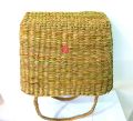 Pan kola Hand Bag Eco Friendly Handmade Natural Women Handle Bags Woven Handbag, Beach Bag. 