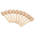10Pcs Mini Wooden Honey Stick Honey Spoon Honeycomb Stick Honey Stirrer Honey Stirrer Pot Coffee Milk Tea Safe Stirrer. 