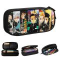 Kimestu No Yaiba Demon Slayer Pencil Cases Fashion Manga Japan Samurai Pen Bag Kids Large Storage School Supplies Pencilcases. 