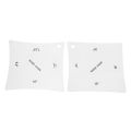 2pcs Guitar Fingeoard Fretboard Saddle Nut Radius Gauge Measuring Stainless Steel Tool. 
