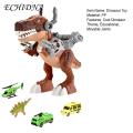Dinosaur Toy with Movable Joints Interactive Dinosaur Toy Set with Moving Truck Educational Gift for Boys Tyrannosaurus Action Figure Fun Toddler Assembly Kit Perfect Birthday Present Simulation. 