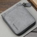 Baellerry Casual Style Zipper Men Wallets Card Holder Small Wallet Male Synthetic Leather Man Purse  Pur's Carteira. 