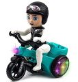 Stunt Bicycle 03 Toy with Light Effects & Music - 360 Degree Rotation. 