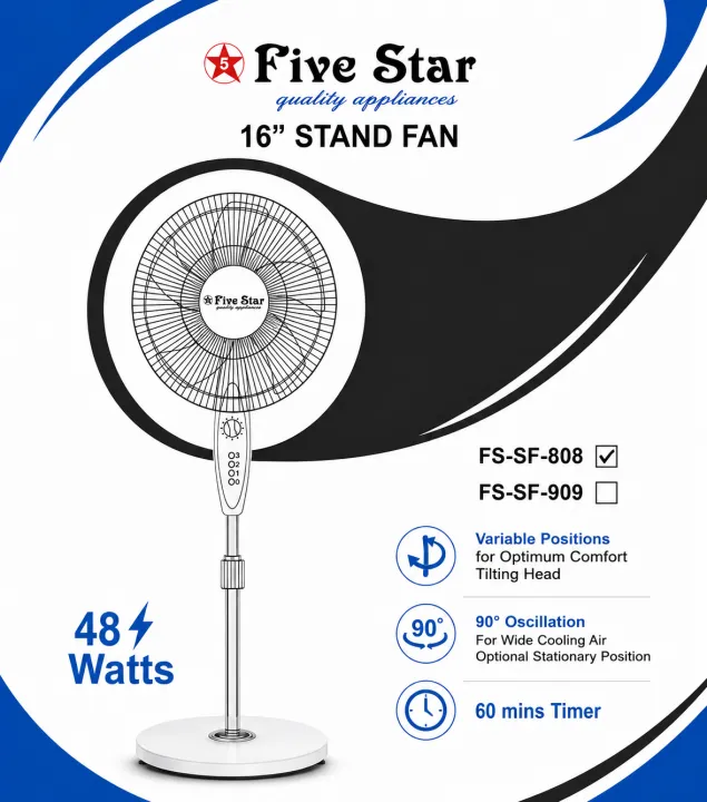 New%20Five%20Star%20Stand%20Fan%2016%20Inch%205%20Blades%20-%20Image%203