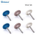 6Pcs/Set Dental Rubber Polisher Composite Resin Polishing Discs Diamond System Burs RA Dentistry Polish Wheel Spiral Flex Tools. 