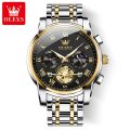 OLEVS Luxury Watch for Man Quartz Sports Men Watch Waterproof Luminous Stainless Steel Chronograph Men's Watches Clock Blue. 