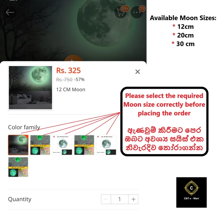 12/20/30cm%20Luminous%20Moon%203D%20Wall%20Sticker%20for%20kids%20room%20decoration%20home%20decals%20Glow%20in%20the%20dark%20Wall%20Stickers%20-%20Image%207